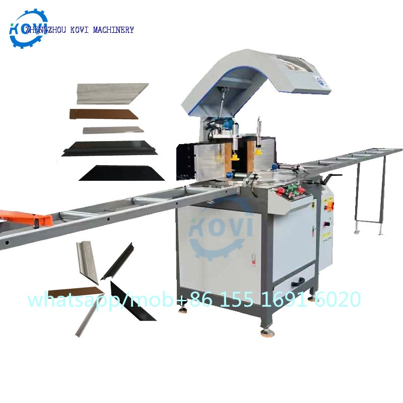 Single Head Window door Any Angle 45 and 90 degree Aluminum Profile Cutting Saw machine