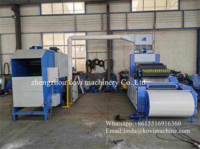 Production line :Automatic feeder machine-opener machine-cotton box-cotton carding machine -webbing machine