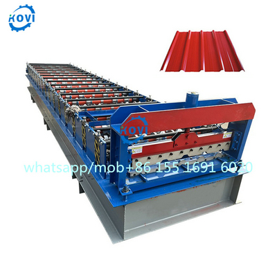 Fully Automatic Adjustable Width Color Steel Tile Press Machine Colored Steel Glazed Tile Roll Forming Machine