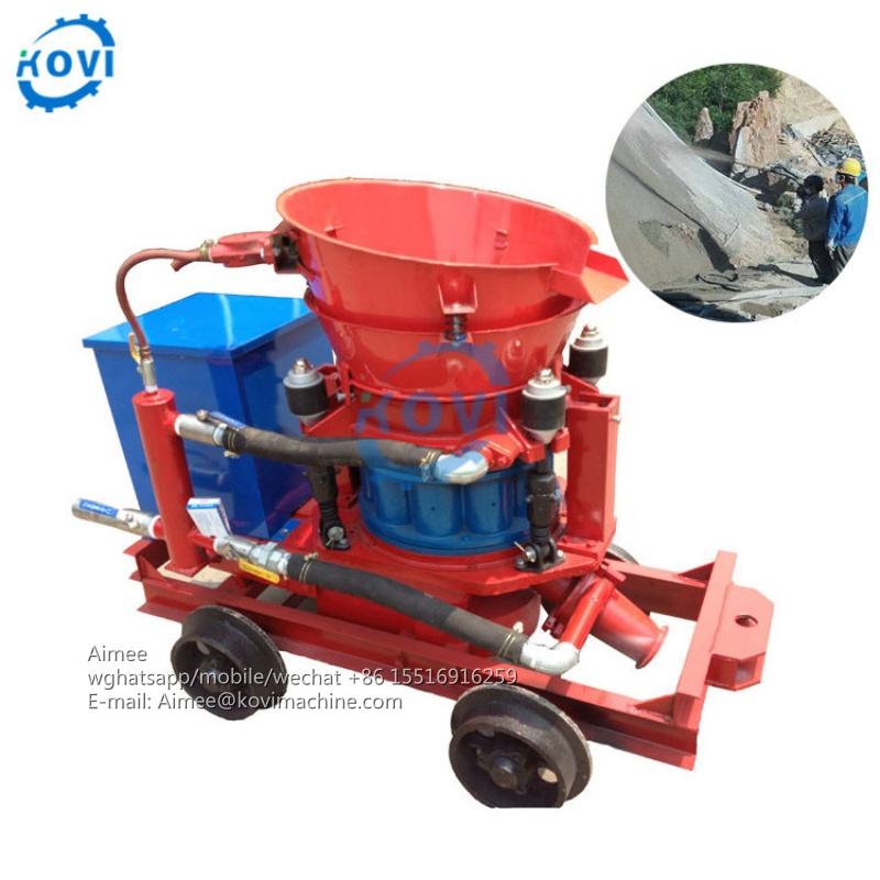 Concrete spray machine construction concrete spraying machine small shotcrete gunning machine