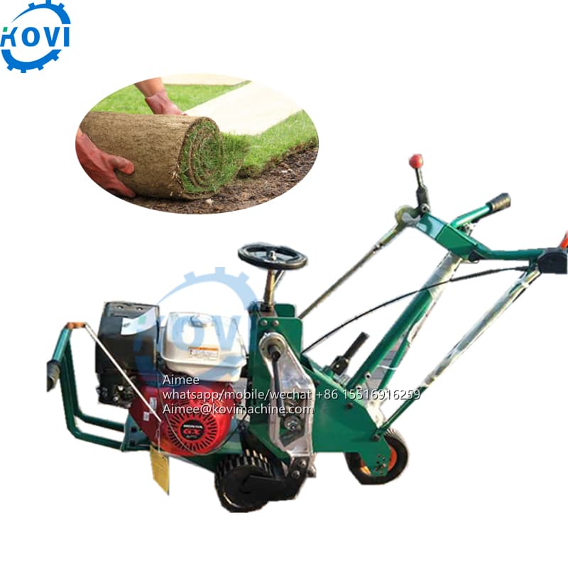 Lawn turf cutter machine for sale sod cutting roller machine high quality hand push grass turf cutting rolling machine