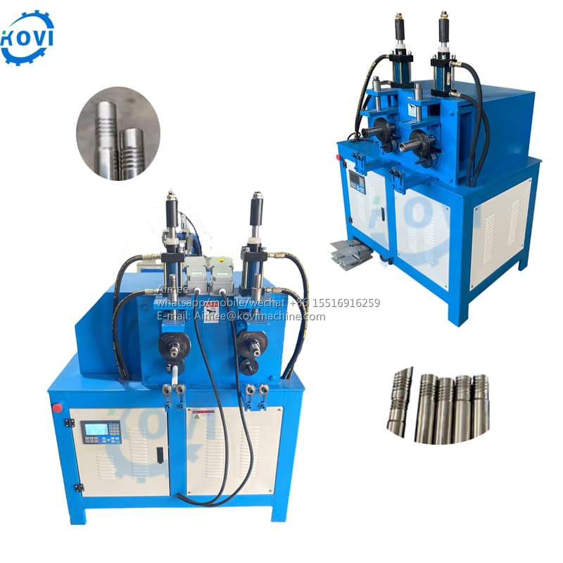 Automatic steel bar thread rolling machine hydraulic thread rolling machine metal pipe roll threading machine