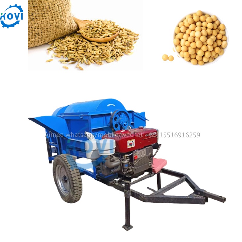 Multifunctional grain threshing machine paddy thresher wheat rice thresher machine bean threshing machine