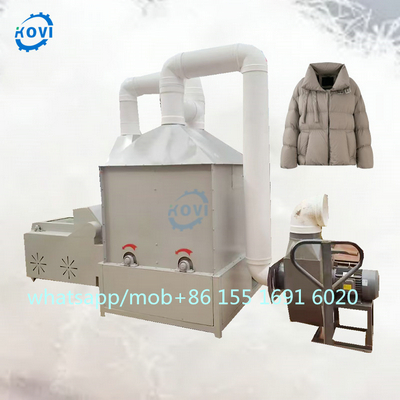 Big Type Textile Down Feather Opening Recycling machine Waste Fiber down Jacket separate sorting machine