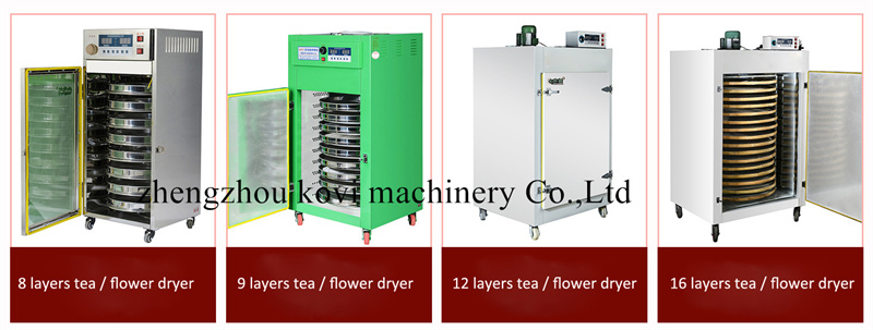 Industrial Green Tea Dryer Machine Moringa Leaf Rose Flower Drying ...
