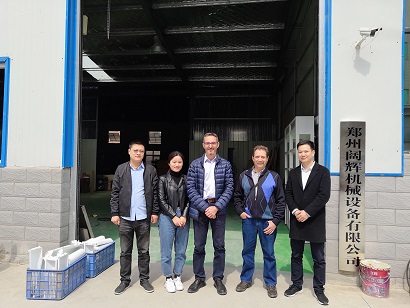 Warmly welcome Spanish customers to visit Zhengzhou KOVI Machinery company