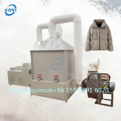 Automation Large down feather cloth recycling textile machines fiber recycling sorting collector