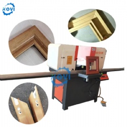 Automatic Double Head 45 Degree Wood Photo Frame Cutting Machine 45 Degree Miter Saw Aluminum Angle Cutter Machine
