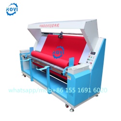Automatic Edge Alignment Dual Motor Cloth Textile Rolling Machinie Fabric Inspection Measuring Machine