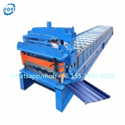 Fully Automatic Adjustable Width Color Steel Tile Press Machine Colored Steel Glazed Tile Roll Forming Machine