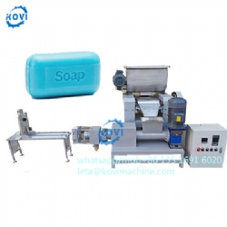 Small mini toilet  soap production line Laundry Soap making machine Screws Soap Extruder plodder machine with cutter
