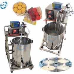 Hot sale wax candle filling machine candle making machine 60L tank tea wax melting candle filling machine