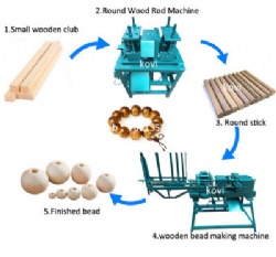 wood jewelry beads making machine bead bracelet making machine Wooden ball making machine