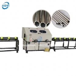 automatic aluminum round tube polishing machine metal grinding deburring machine Hollow Pipe Rust Remover Machine