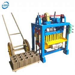 Semi-Automatic Hollow Concrete Block Making Machine Mobile Hollow and Solid Brick Forming Machine